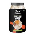 True Elements Rolled Oats 1.2 kg - Diet Food | 100% Wholegrain Oats | Oats for Weight Management | High Fibre Breakfast | Rich in Protein | Jumbo Oats