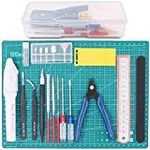 Rustark 19Pcs Gundam Modeler Basic Tools Craft Set Hobby Building Tools Kit for Professional Model