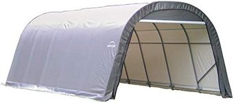ShelterLogic 71332 ShelterCoat Round Garage, Grey, 12 x 20 x 8 ft.