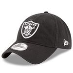 New Era Men's Oakland Raiders 9Twenty Core Black Hat