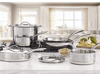 Kirkland Signature COS1119338 Cooking & Dining›Cookware Pot & Pan Sets, Stainless Steel