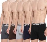 ONN Men's Cotton Boxers (Pack of 5) (Colors May Vary) (8904209869777 357_Assorted_M_5PC)