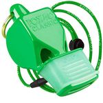 Fox 40 Classic CMG Pealess Whistle with Lanyard (Neon Green)