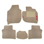 Elegant Polypropylene Cord Beige Carpet Car Mats for Honda City (2014-2017) - Set of 5 Pcs