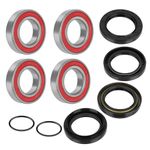 JAVIK Front Wheel Bearings Seals for Yamaha Big Bear 350 400 Grizzly 350 400 450 Kodiak 400 450 Wolverine 350 450 Rhino 450 660 700