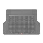 Motor Trend FlexTough Rear Cargo Mat – Heavy-Duty Trimmable Car Trunk Mat for Back of SUV, Universal Rear Cargo Liner for SUV, Flexible Trunk Liner, Automotive Floor Mats & Cargo Liners (Gray)