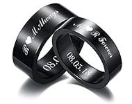 MEALGUET Personalized Couple Rings,