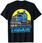 Keep on Truckin' Truck Driver Retro Trucking Vintage Trucker T-Shirt