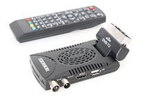 Scart Freeview, Digital HD TV Receiver Recorder Tuner Set Top Box, USB Memory Recorder, Hinged for LCD TVs by Digi-fun