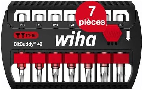 Wiha 42115 Jeu dembouts 7 pièces TORX Rouge