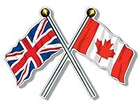 American Vinyl Canada and UK Flags 