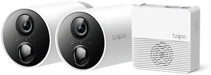 TP-Link Tapo Security WiFi Camera, Wireless, 1080P, Smart AI Detection and Notification, Two-Way Audio, SD Card Slot, IP65, Hub Included (Tapo C400S2)