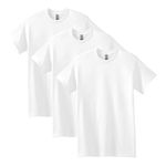 Gildan Unisex-Adult Heavy Cotton T-Shirt, Style G5000, Multipack, White (3-Pack), Large