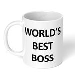 Akipi World Best Boss - The Office TV Show ARM185 Ceramic Coffee Mug 11oz - Perfect Mug for Tea and Coffee Ideal Gift for Bosses and Fans of The Office TV Show