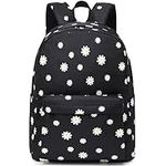 Flowers Black School Backpack for T