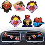 6 Pcs Bad Rabbit Bunny Air Vent Clips, Cute Bunny Hip Hop Car Air Fresheners Vent Clips Funny Car Diffuser Vent Clip Car Decoration Car Interior Decor Car Accessories for Women Men