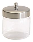 GF Health 3462 Unlabeled Dressing Jars with Covers, 5" H x 5" Diameter, Box of 6 (Pack of 6)