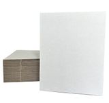 50 Packs 8x10 Inch Corrugated Cardboard Sheets, Premium White Kraft Corrugated Pads Cardboard Inserts Bulk Flat for T-Shirts, Shipping, Mailing, DIY Décor and Crafts