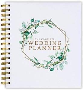The Complete Wedding Planner Green Floral - UK Bridal Planning Book Journal & Organising Diary, Engagement Gift, Countdown Calendar