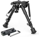 Feyachi Carbon Fiber Tactical Rifle Bipod 6"-9" Adjustable with Mlok Adapter