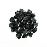 Nvzi Black Obsidian Crystal Rocks, Black Stones Bulk for Wicca, Reiki, and Energy Healing Crystals, Witchcraft Supplies, Rocks for Tumbling, Calcite Crystal, Hypnotic Gems(460G)