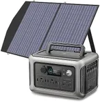 ALLPOWERS R600 Portable Power Station with SP027 solar panel included, 600W 299Wh LiFePO4 Solar Generator with 100W Charger, UPS Battery Backup, MPPT for Camping RVs Home, (R600+SP-027)