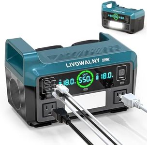 550W Portable Power Inverter Compatible with Makita18V Battery, Power Station DC 20V to AC 110V Pure Sine Wave, Battery Power Adapter 2USB&Type-C, Generator Phone Charger LED Light Camping Emergency