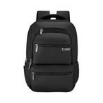 Safari Form Plus 1 Formal Laptop Compatible Backpack, 3 Compartments with 2 Side and 2 Front Pocket, Fleece Pocket, Luggage Sleeve, 32L, Black