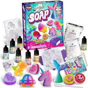 Kid Soap Kit, FunKidz Soap Making Kit for Kids for All Ages DIY Crafts Kits STEM Science Activity Gift for Girls and Boys