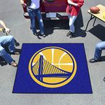 FANMATS 19441 Golden State Warriors Tailgater Rug - 5ft. x 6ft. Sports Fan Area Rug, Home Decor Rug and Tailgating Mat