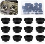 QINGHEC Pack of 20 Pot Support Rubbers Gas Stove Motorhome Rubber Feet Rust Rubber Feet Gas Stove with Box, Rubber Stoppers Gas Stove Motorhome Rubber Grommet Compatible with 5 mm Rods from Dometic,