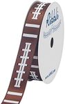 Ribbli Satin Football Pattern Craft