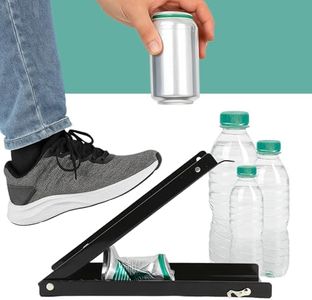 Foot Can Crusher for Recycling – Black Metal Heavy Duty Can Crusher Foot Operated Manual Press Tool for Home and Portable Soda Bottle Smashing