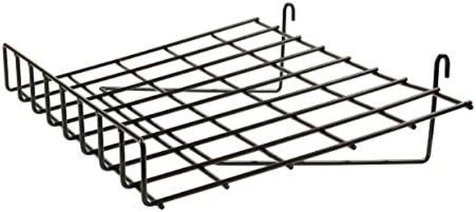 Econoco BLKS/91 Slant Shelf with Front Lip, 15" x 24", Black (Pack of 4)