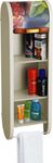 CIPLA PLAST Roll top Cabinet | Multipurpose Bathroom Cabinet Organizer | Bathroom Organiser | Corner Shelf Bathroom | Corner Cabinet for Bathroom Wall | Cabinets for Storage | Plastic