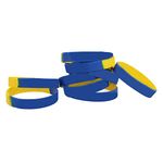 Ukrainian Rubber Bracelets, 10Pcs Ukraine Wristband for Sports Fan Supporter Men Women Hiking Camping