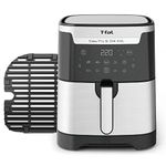 T-fal Air fryer 7-in-1 6.9 QT. XXL, Easy Fry and Grill Flexcook air fryer oven, Programmable, Stainless Steel Finish, Dual Cooking Zones with Die Cast Grill, Recipes App