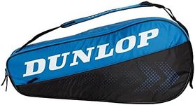 Dunlop Sports FX Club 3-Racket Tennis Bag, Black/Blue