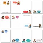 360 Pieces Funny Novelty Memo Pads Funny Notepads for Women Office Cute Sticky Notes Humorous Note Pads Sarcastic Adhesive Memo Pads Small Funny Favors for Coworkers Employees Staff (3 x 4 inches)