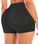 Vorcy Women Butt Pads Fake Butt Lifter Shapewear Padded Panties Hip Enhancer Pads Body Shaper Tummy Control Black