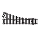 Hornby R8073 OO Gauge Right Hand Point Track - Extra Track Pieces for Model Railway Sets, Model Train Track Pieces - Scale 1:76, Black