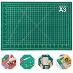 Anezus Self Healing Cuttting Mat A3 Size, Polyvinyl Chloride, Green