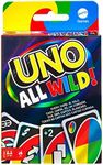 UNO All Wild Card Game with 112 Cards, Gift for Kid, Family & Adult Game Night for Players 7 Years & Older, HHL33