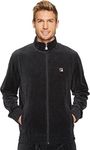 Fila Men's Velour Jacket, Black Hea