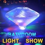 Underwater Bath Light,Floating Lamp LED Disco Aqua Glow Multi Colour Flashing Bathroom Pond Pool Spa Hot Tub Party Night Light Bath Light Up Toy with 7 Pattern Modes