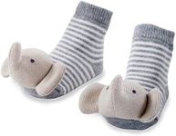 Mud Pie Elephant Rattle Toe Socks