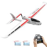 VOLANTEXRC RC Glider Plane Ranger600 Stunt 4 CH Remote Control Airplane RTF with 6-Axis Gyro & 3 Modes Easy to Fly, 2.4GHz Radio Controlled Aircraft for Beginners & Adults (White)