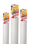 Eascan Art Painting Drawing and Sketch Accessories Cotton Primed Painting Canvas Roll 10 oz (36" X 5mtr_White)