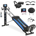 Total Gym Home Gym Workout Machine Equipment Set w/Squat Stand, Leg Pull, & 2 Ankle Cuffs