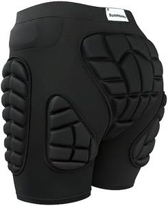 Summshall Padded Shorts, 3D Snowboard Shorts Protective Gear, Eva Pad Pants Ski Skating Protection Butt Tailbone Protector Underwear for Snowboard Black